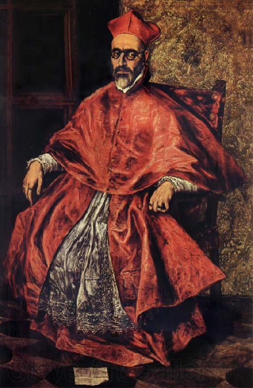 El Greco Portrait of Cardinal Don Fernando Nino de Guevara Norge oil painting art